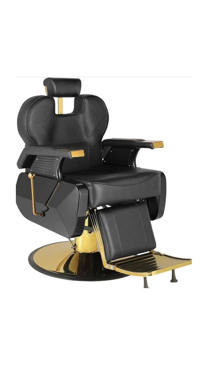 Silla para barbería Lugo Gold