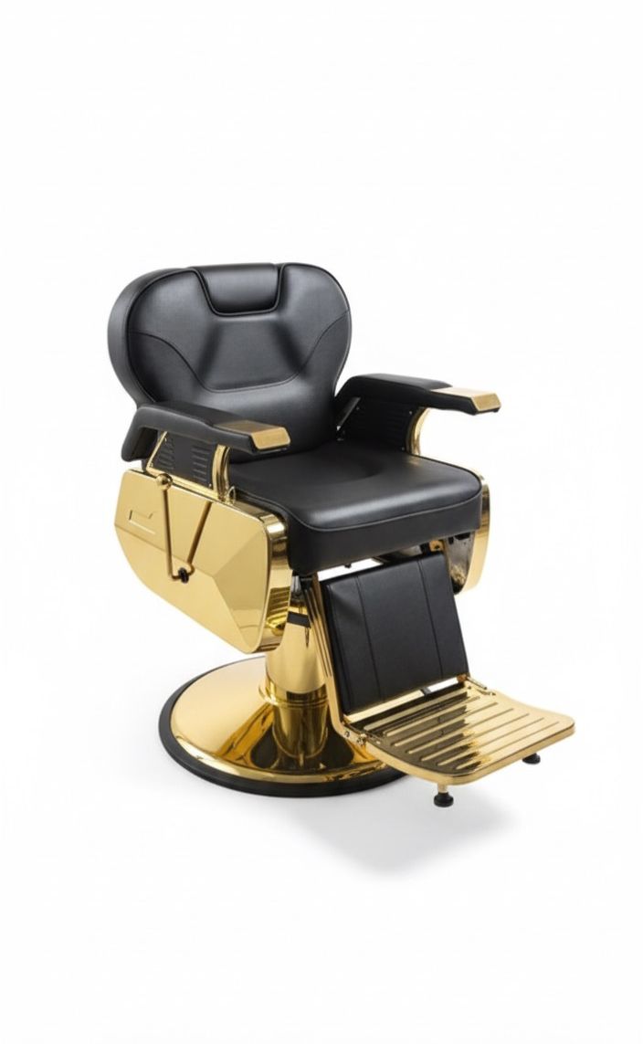 Silla para barbería Lugo Gold Deluxe