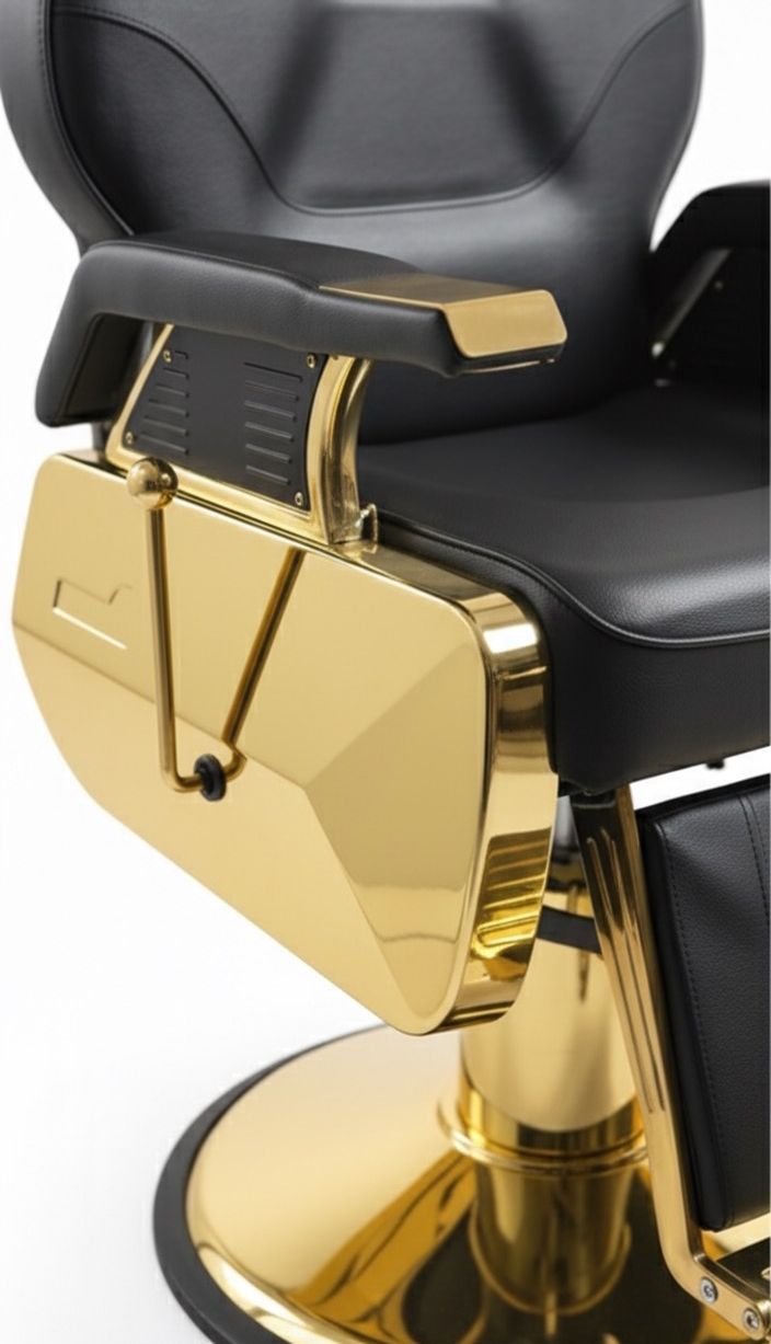 Silla para barbería Lugo Gold Deluxe