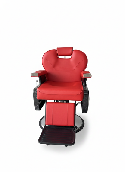 Silla para barbería Lugo Roja importación