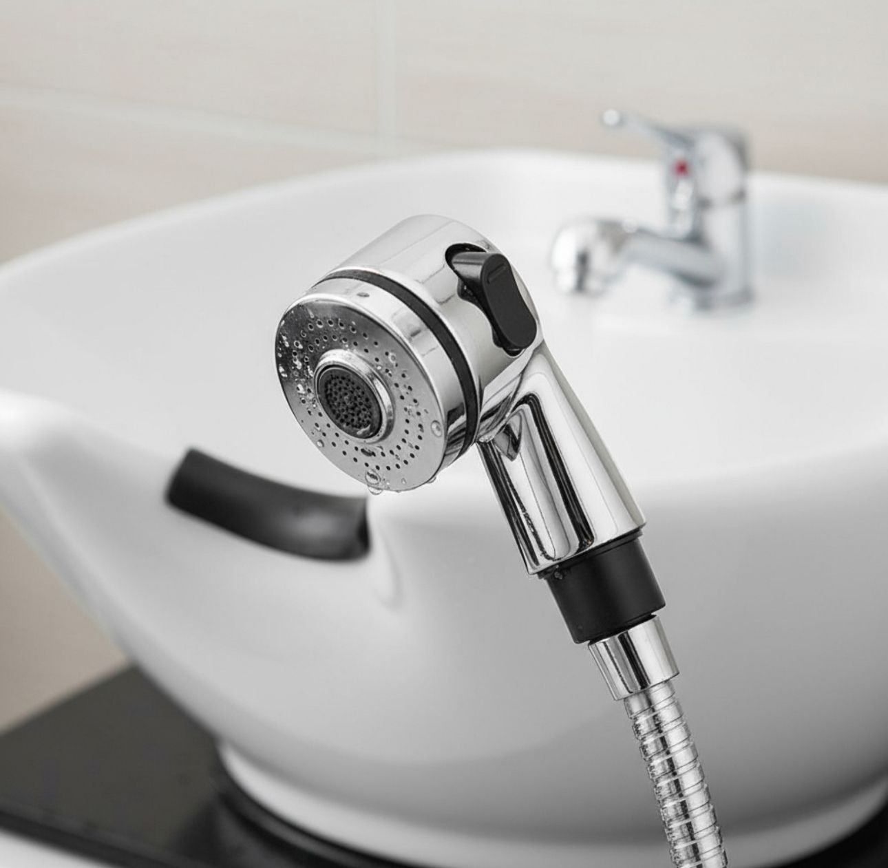 Regadera con regulador grande